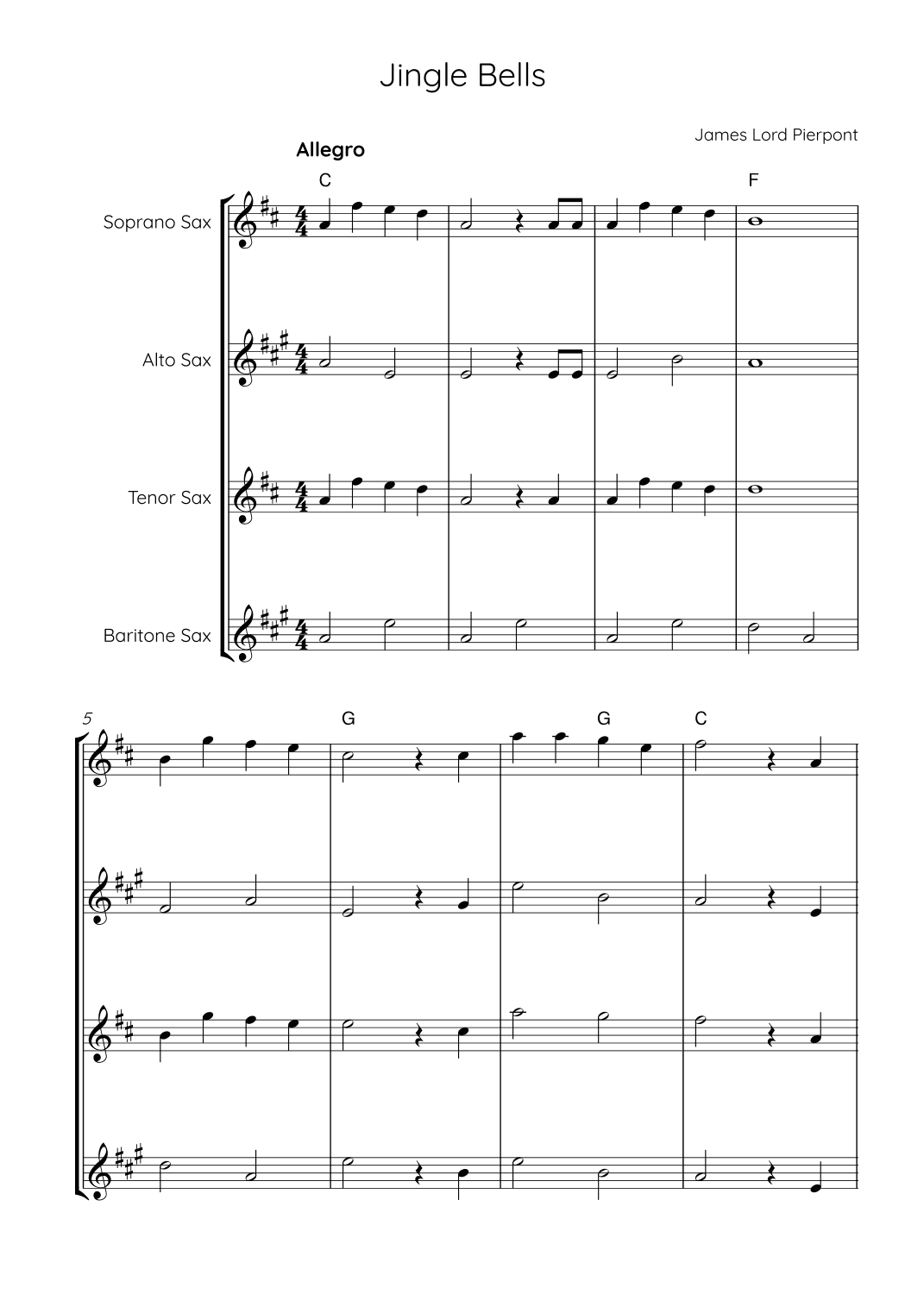 Jingle Bells (arr. Karen Gueiros)