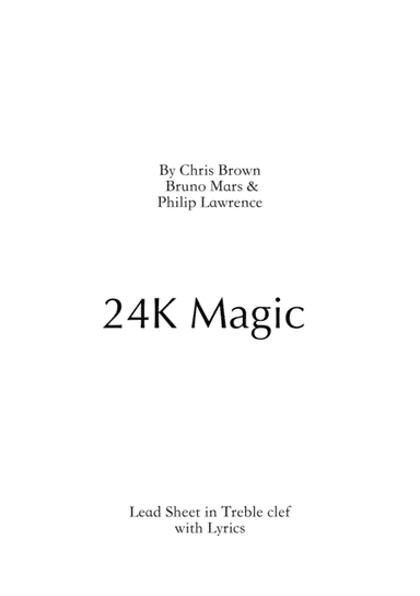 24k Magic (arr. Christian Cuadrado, Arturo Arvizu)