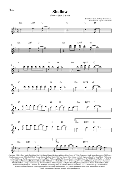 Shallow (arr. Wesley S. SIlva)