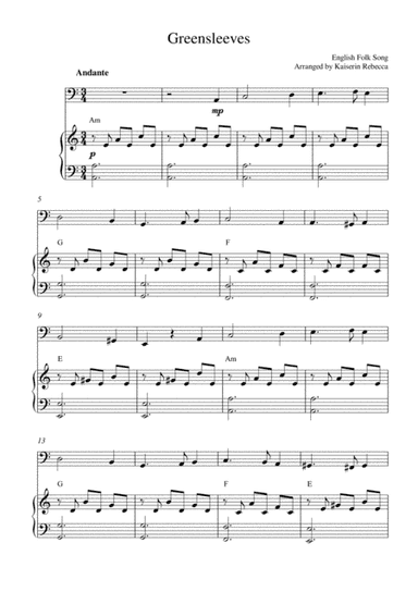 Greensleeves (arr. Kaiserin Rebecca)