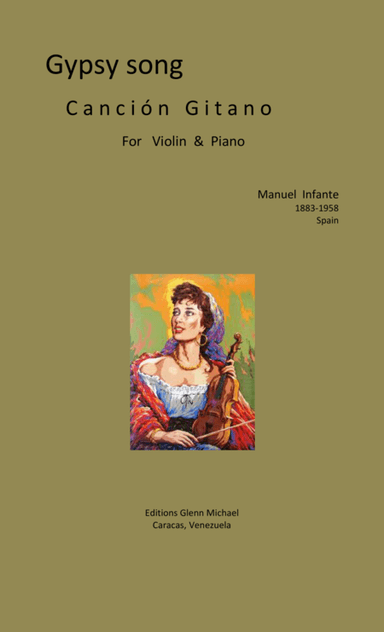 Gypsy song for Violin & piano (arr. Editions Glenn Michael, Caracas, Venezuela)