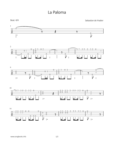 La Paloma (arr. Bettina Schipp)