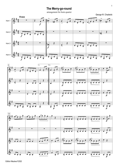 The Merry-Go-Round (arr. Edition Maulwurf)