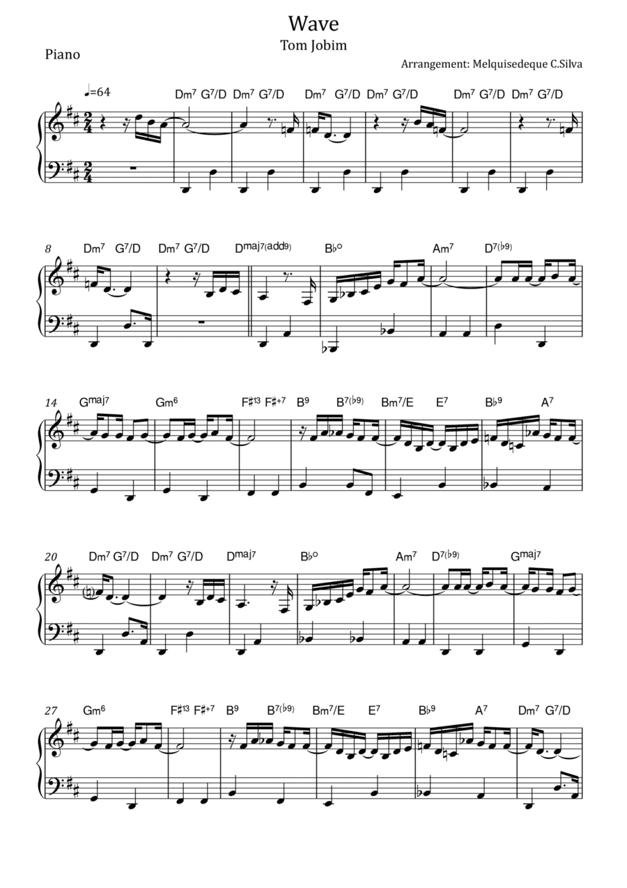 Wave (arr. Melquisedeque C.Silva)
