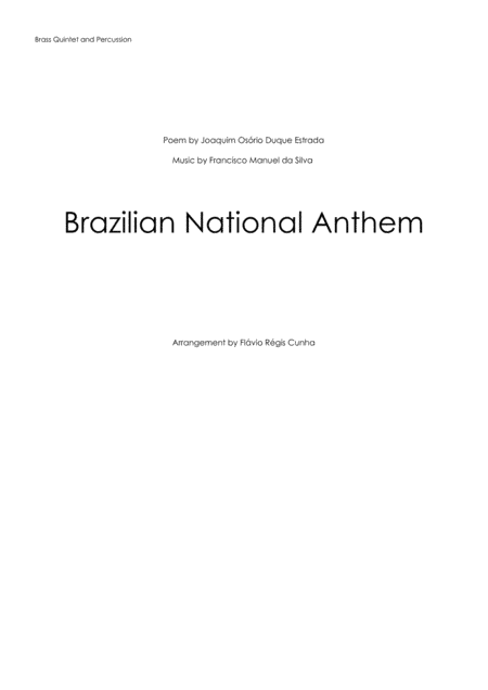 Brazilian National Anthem (arr. Flávio Régis Cunha)