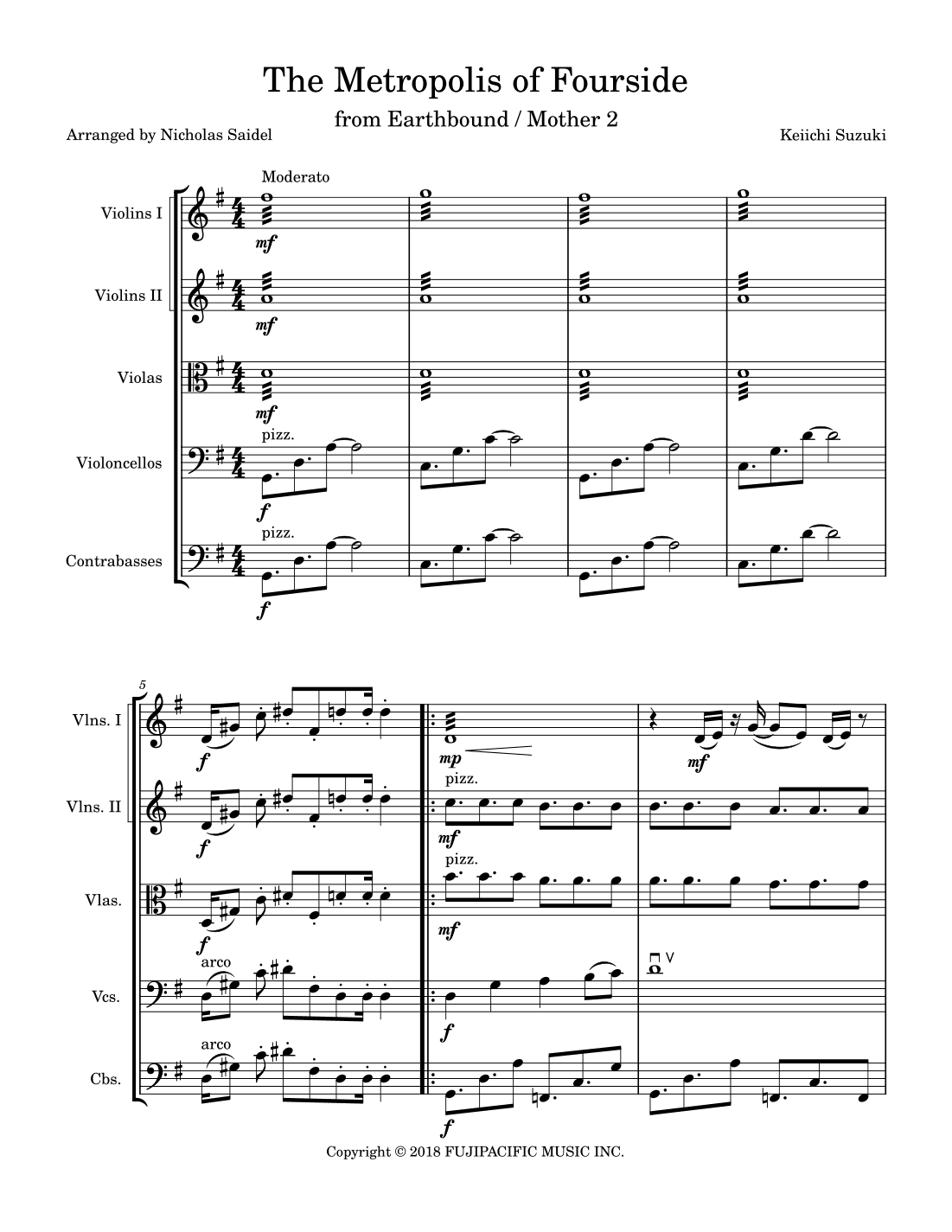 Fourside (arr. Nicholas Saidel)