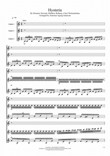 Hysteria (arr. Antonius Agung Setiawan)