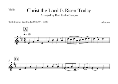 Christ the Lord is Rises today (arr. Davi Rocha Campos)