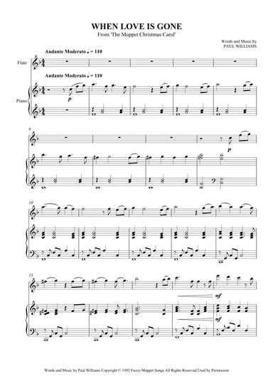 When Love Is Gone (arr. SCMusic)