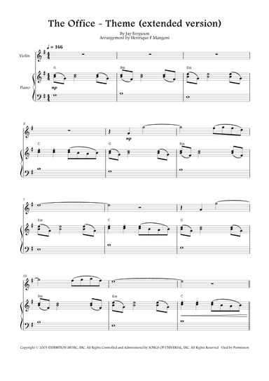 The Office - Theme (arr. Henrique F Mangoni)