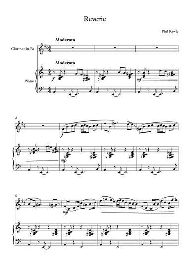 Reverie - Clarinet Solo with Piano