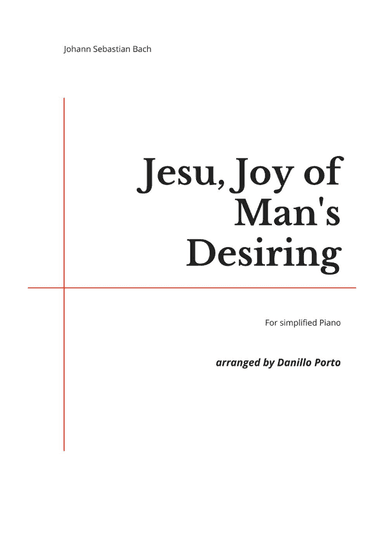 J.S.Bach - Jesu, Joy of Man's Desiring - Piano Easy (arr. Danillo Porto)