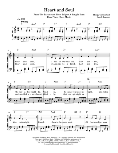 Heart And Soul (arr. R. Yu)