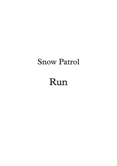Run (arr. Andrew Russel)