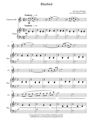 Bluebird (arr. Fiona Hickie)
