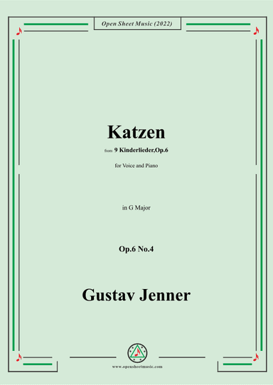 Jenner-Katzen,in G Major,Op.6 No.4 (arr. OSM Press)
