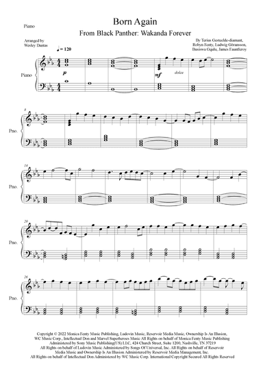 Born Again (arr. Wesley Dantas)
