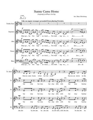 Sunny Came Home (arr. Marc Silverberg)