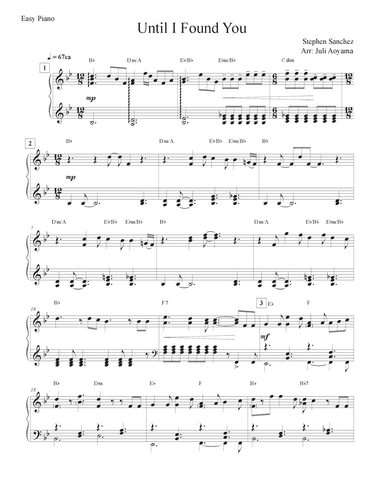 Until I Found You (arr. Juli Aoyama)