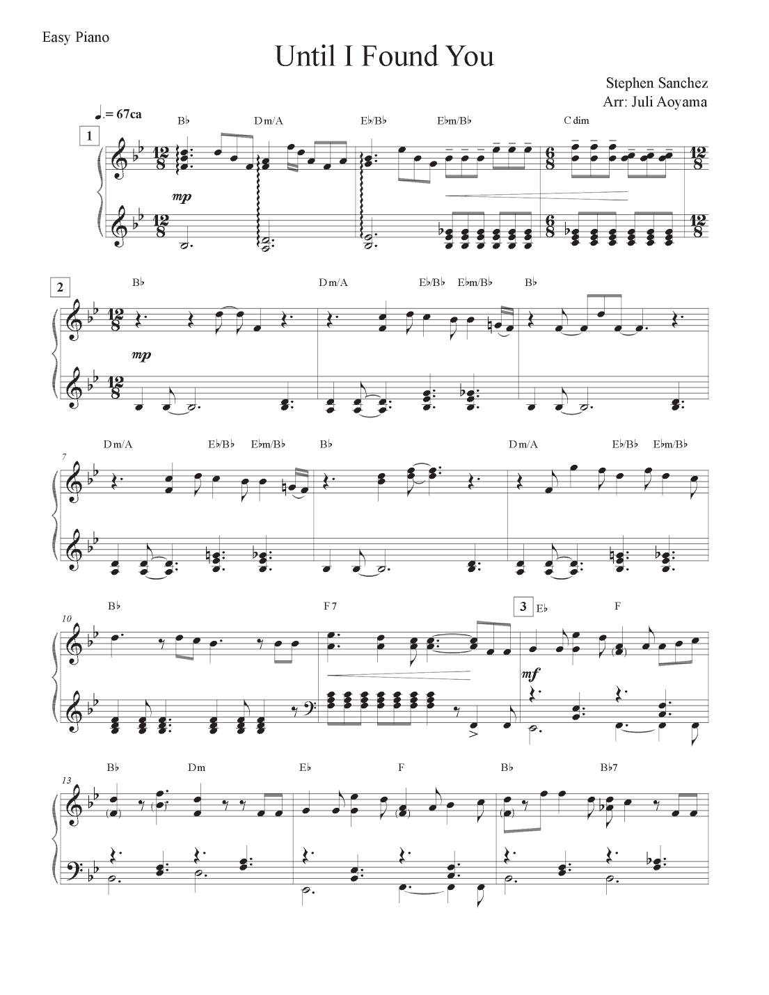 Until I Found You (arr. Juli Aoyama)