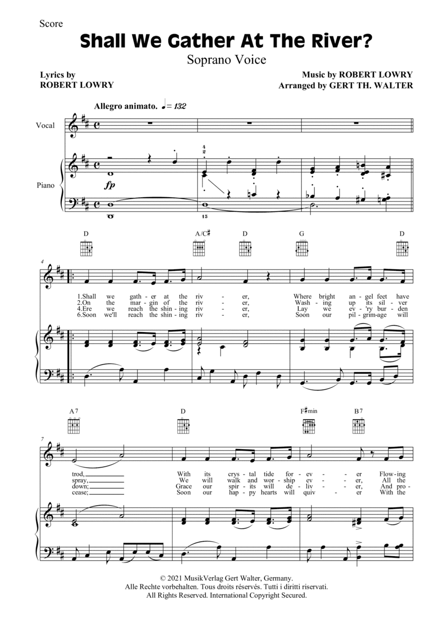 Shall We Gather At The River (arr. Gert Th. Walter)