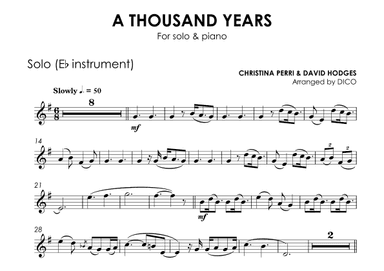 A Thousand Years (part 2) (arr. Dico)