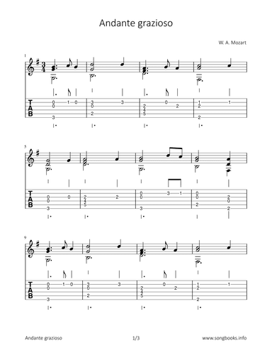 Andante grazioso (arr. Bettina Schipp)