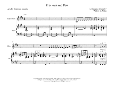 Precious And Few (arr. Dominic Meccia)