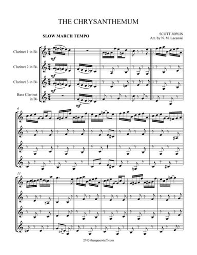 The Chrysanthemum (arr. Nick Lacanski)