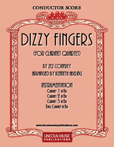 Dizzy Fingers (for Clarinet Quartet) (arr. Kenneth Abeling)