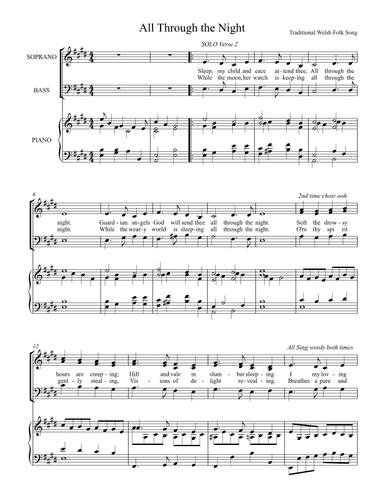 All Through the Night (arr. Richard Cook)