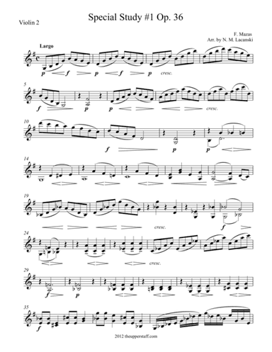 Etude #1 Op. 36 (arr. Nick Lacanski)