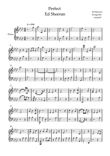 Perfect (arr. by ezequiel)