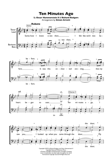 Ten Minutes Ago (arr. Simon Arnott)