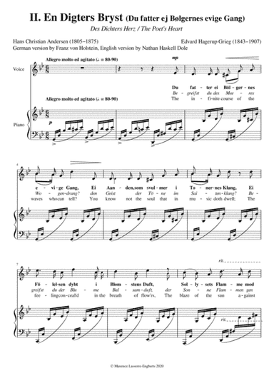 Du fatter ej Bølgernes evige Gang [Medium High Voice; Key: Gm] (arr. Maxence Lasserre-Engberts)