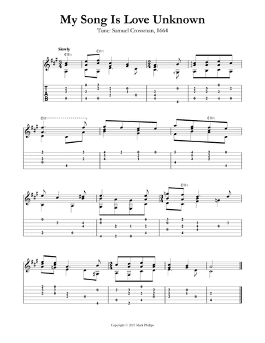 My Song Is Love Unknown (arr. Mark Phillips)