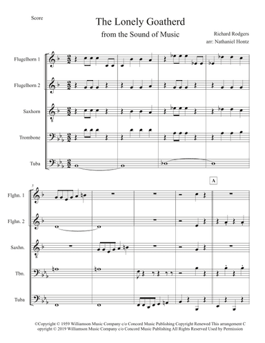 The Lonely Goatherd (arr. Nathaniel Hontz)