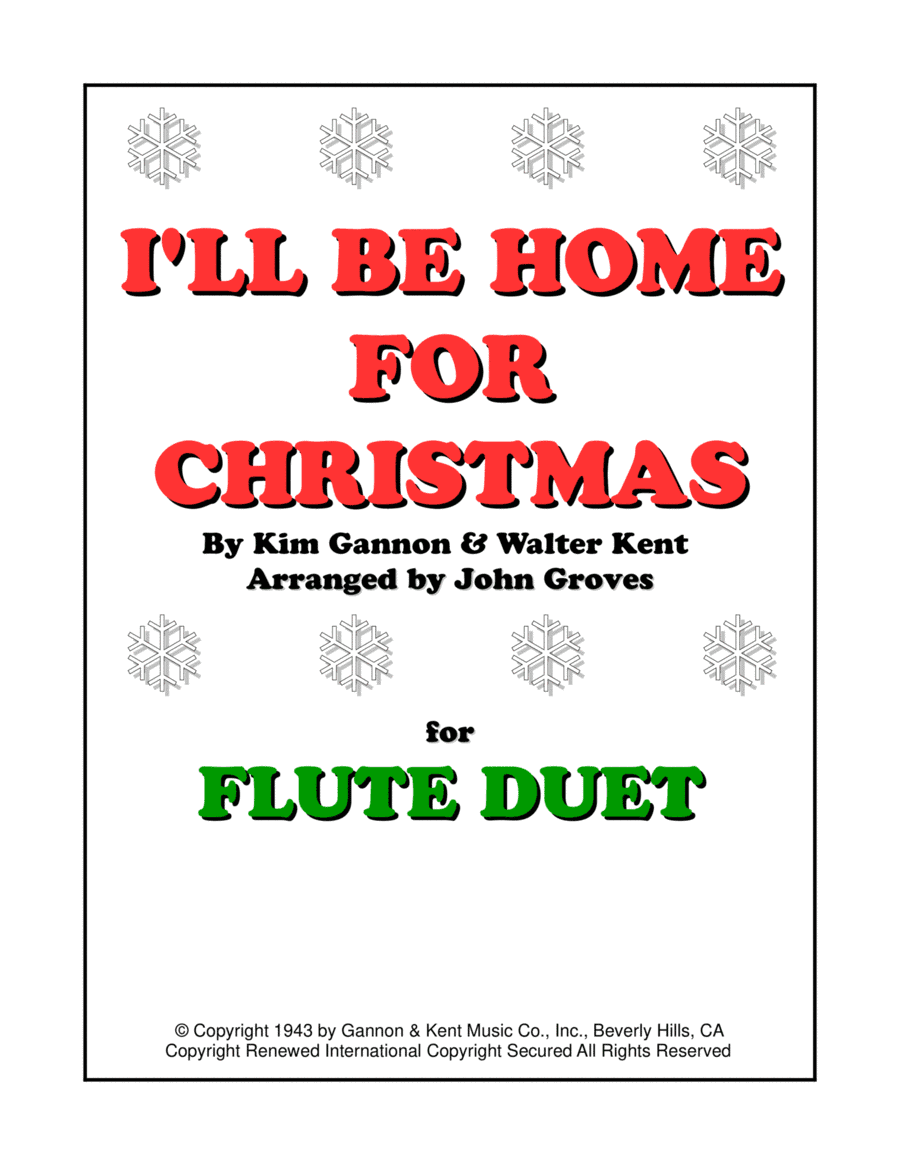 I'll Be Home For Christmas (arr. John Groves)
