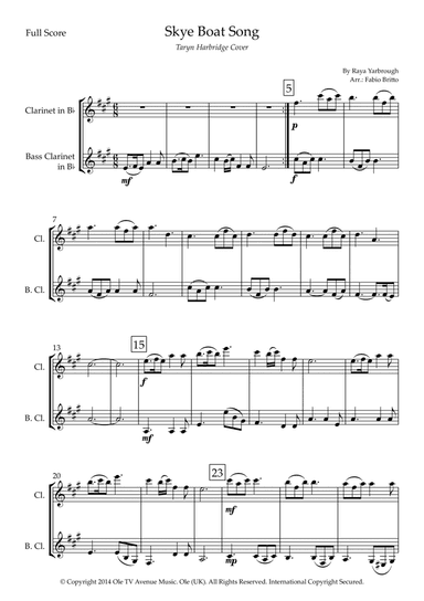Skye Boat Song (arr. Fabio Britto)