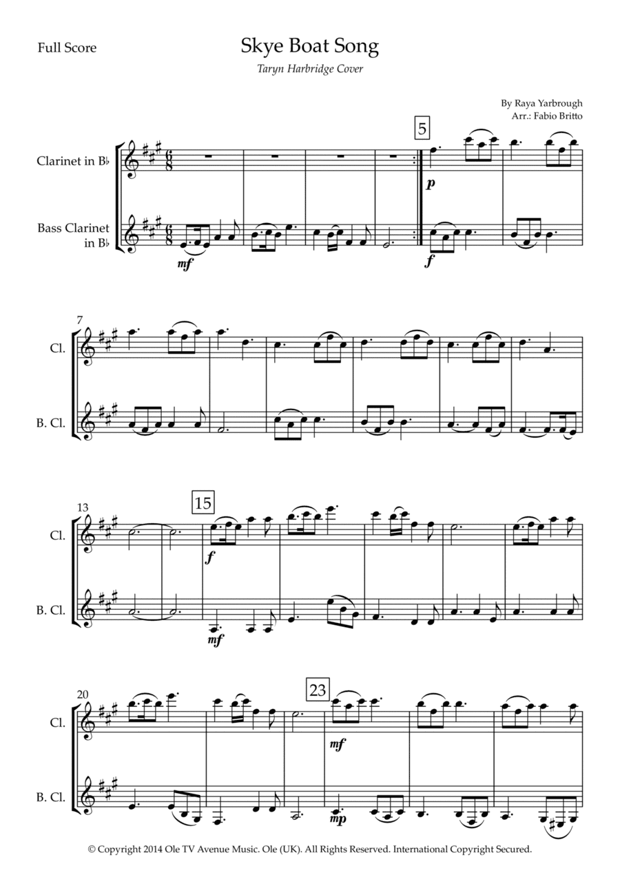 Skye Boat Song (arr. Fabio Britto)
