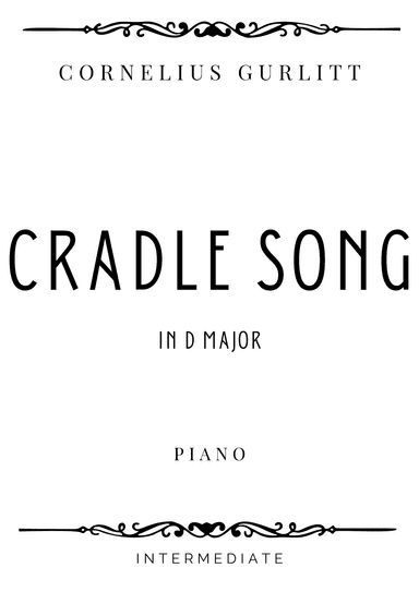 Gurlitt - Cradle Song in D Major - Intermediate (arr. Piacere Music Sheets)