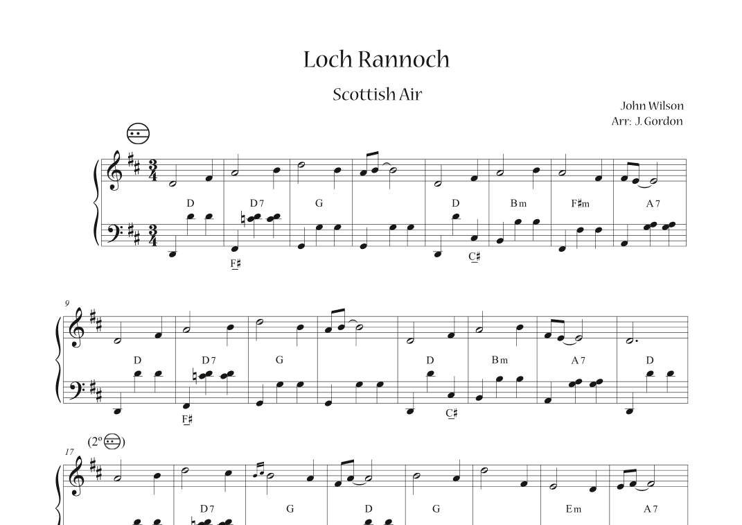 Loch Rannoch (arr. Julia Gordon)