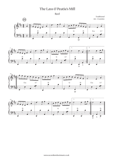 The Lass O' Peatie's Mill (arr. Julia Gordon)