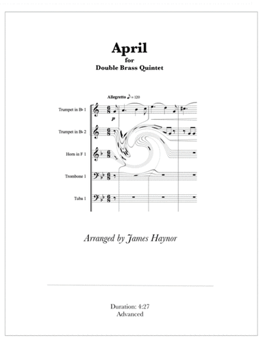 April for Double Brass Quintet (arr. James Haynor)