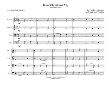 Good Christians All, Rejoice and Sing! (arr. Dominic Meccia)