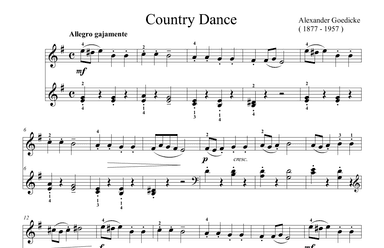 Goedicke  Country Dance (arr. Ben Choupak)