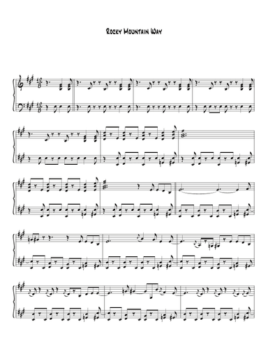 Rocky Mountain Way (arr. Biegler)