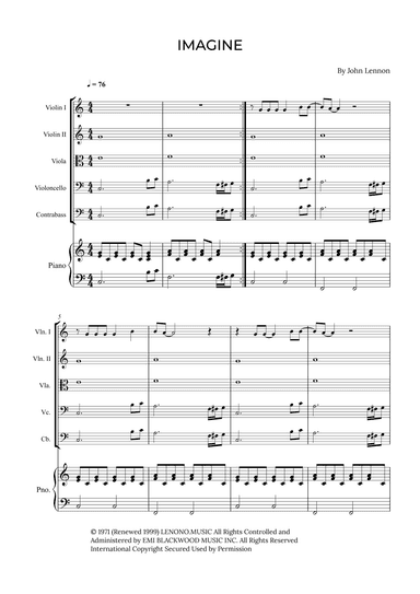 Imagine (arr. Alex Nunes Rodrigues)