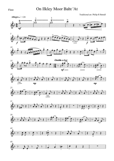 On Ilkley Moor Baht 'At (Wind Quintet) - Set of Parts [x5]