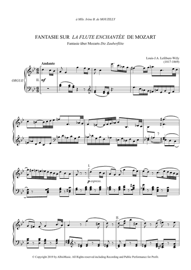 Fantasie about Mozarts Magic Flute